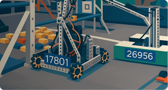 Banner da competição FIRST LEGO League Challenge.