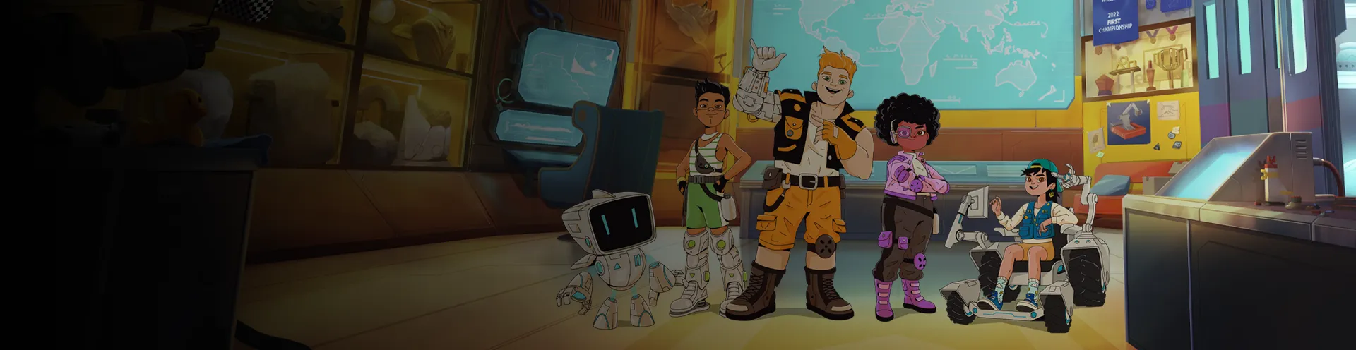 Animação jovens e robótica